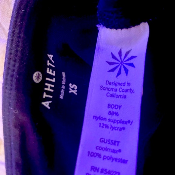 Athleta Black Leggings XS premier women’s women workout wear sport leisure pants - Picture 5 of 5